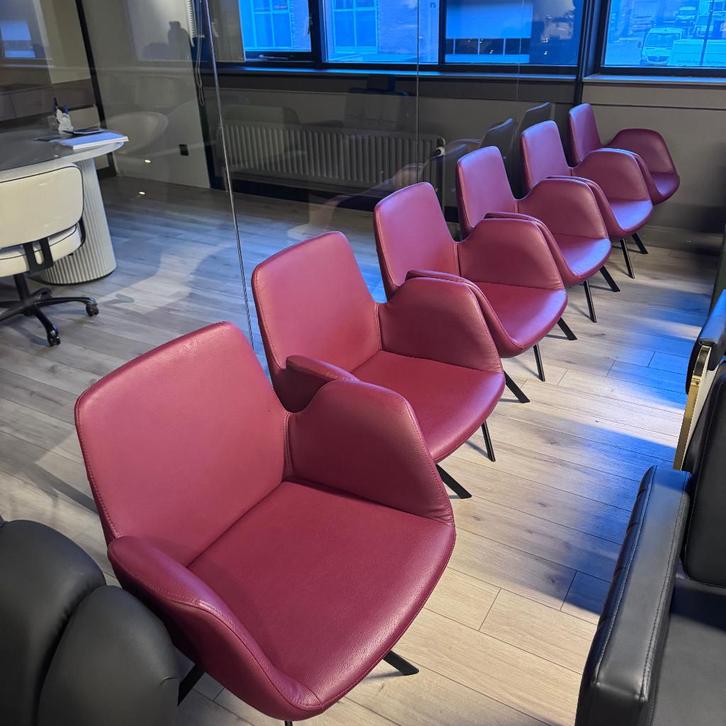 eetkamer stoelen 6 stuks burgundy rood red zwart eetstoel, Huis en Inrichting, Woonaccessoires | Overige, Nieuw, Ophalen of Verzenden