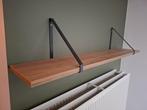 Mooie wandplank uit kwalitatief hout, metalen plankdragers, Enlèvement, Comme neuf