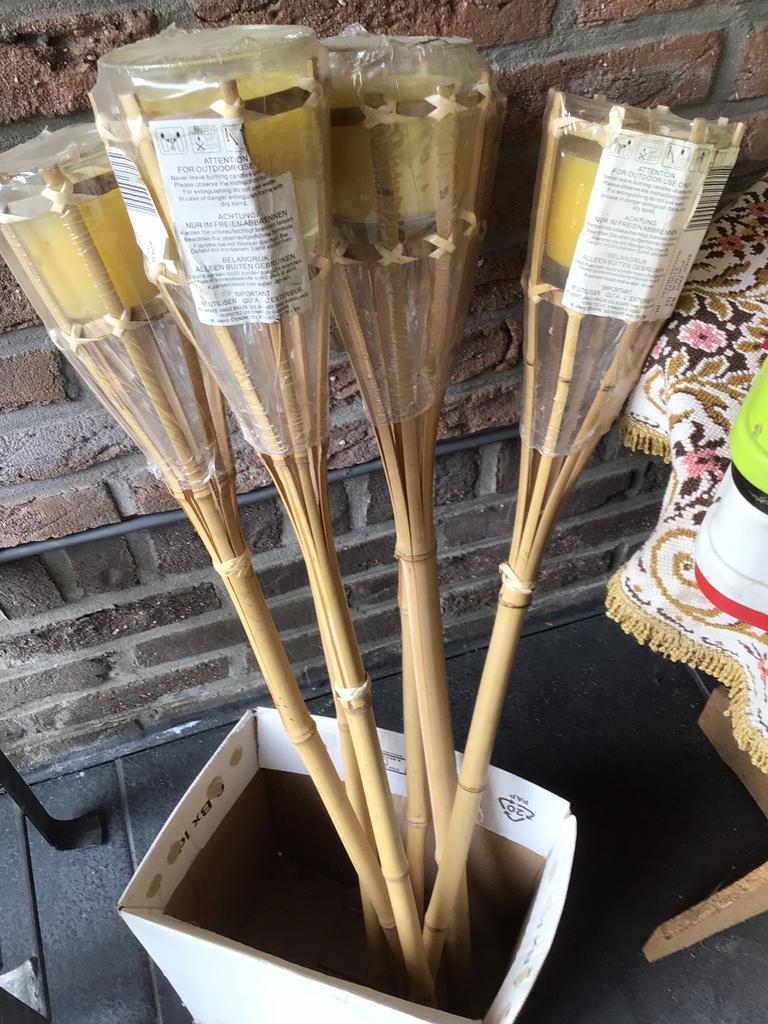 Zes nieuwe tuinfakkels, Jardin & Terrasse, Torches, Enlèvement