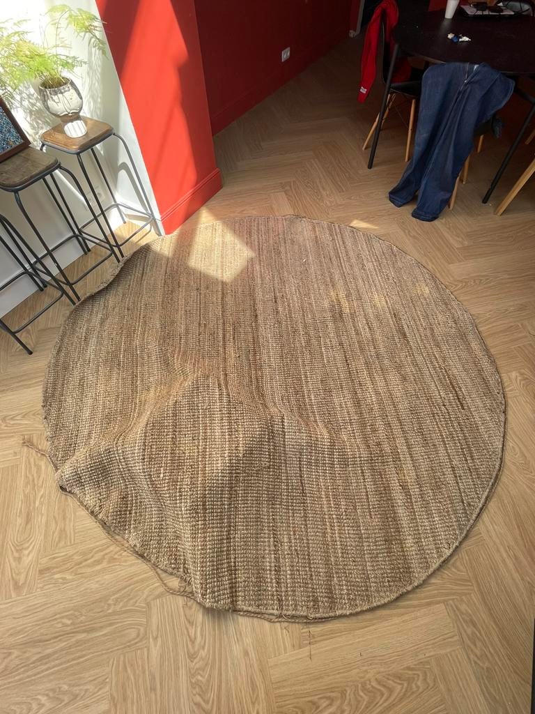 Tapijt groot rond 230 cm lohals ikea, Huis en Inrichting, Ophalen, Gebruikt, Beige, Minder dan 10 m²