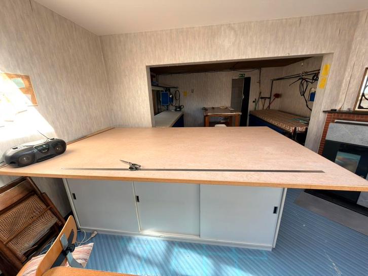 Grote Atelier Knip- en Patroontafel 281x161 cm, Hobby & Loisirs créatifs, Machines à coudre & Accessoires, Utilisé, Enlèvement