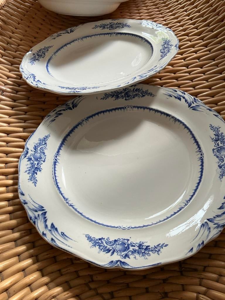 BFK Boch Du Barry 4 assiettes 1865-1930, Enlèvement ou Envoi