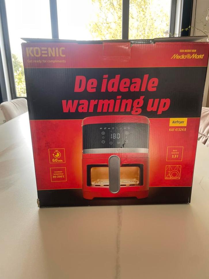 Koenic Airfryer KAF 41324 R — Nouveau dans sa boîte, Electroménager, Friteuses à air, Comme neuf, Friteuse à air, Enlèvement