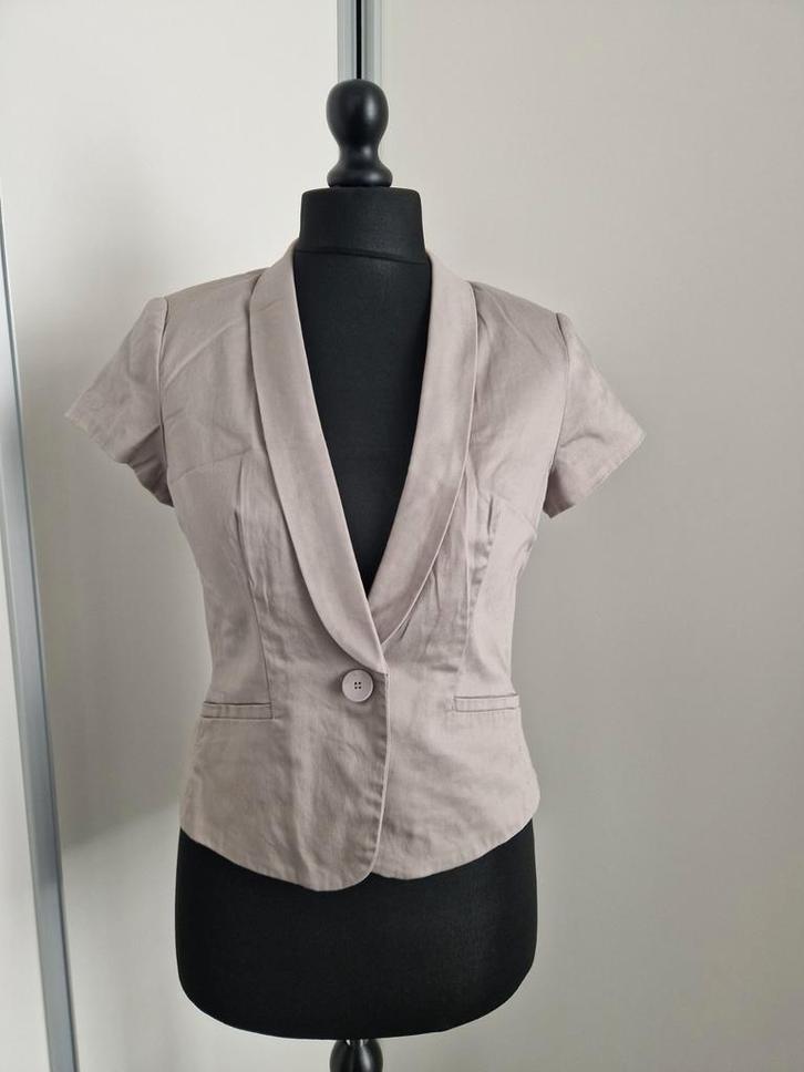 Blazer/Veste/tailleur été, courtes manches, taupe, taille s, Vêtements | Femmes, Vestes & Costumes, Comme neuf, Taille 36 (S)