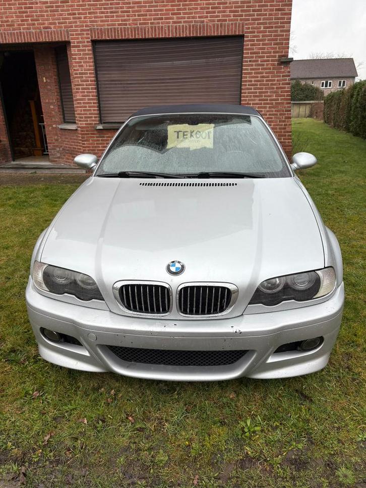 323i 2498cc automaat, Auto's, BMW, Particulier, 3 Reeks, Benzine, Cabriolet, Automaat, Zilver of Grijs, Zwart, Leder, Achterwielaandrijving