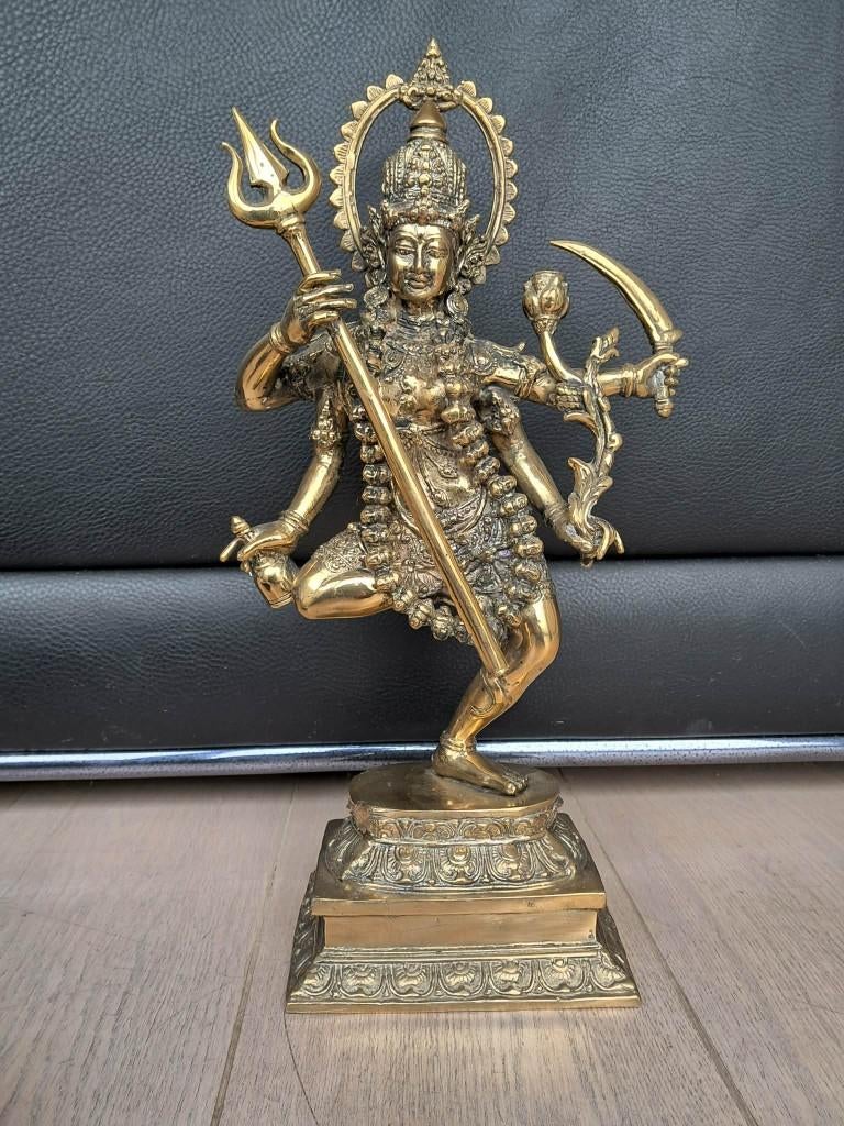 Statue en bronze de la déesse Kali/Inde/42 cm/Asie, Enlèvement ou Envoi