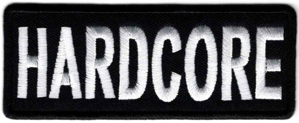 Hardcore stoffen opstrijk patch embleem #1, Motos, Accessoires | Autre, Neuf, Envoi