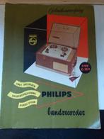 brochure Philips bandrecorder, Ophalen of Verzenden, Bandrecorder