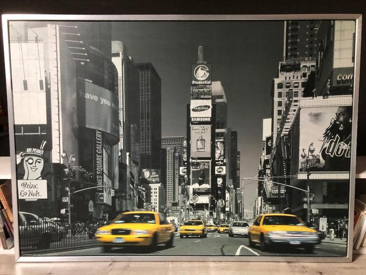 A vendre tableau New York Time Square, Maison & Meubles, Accessoires pour la Maison | Tableaux d'affichage, Comme neuf, Autres types