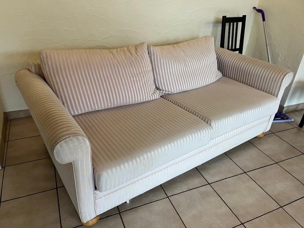 Canapé-lit à donner – LLN, Maison & Meubles, 75 à 100 cm, 150 à 200 cm, Enlèvement, Utilisé