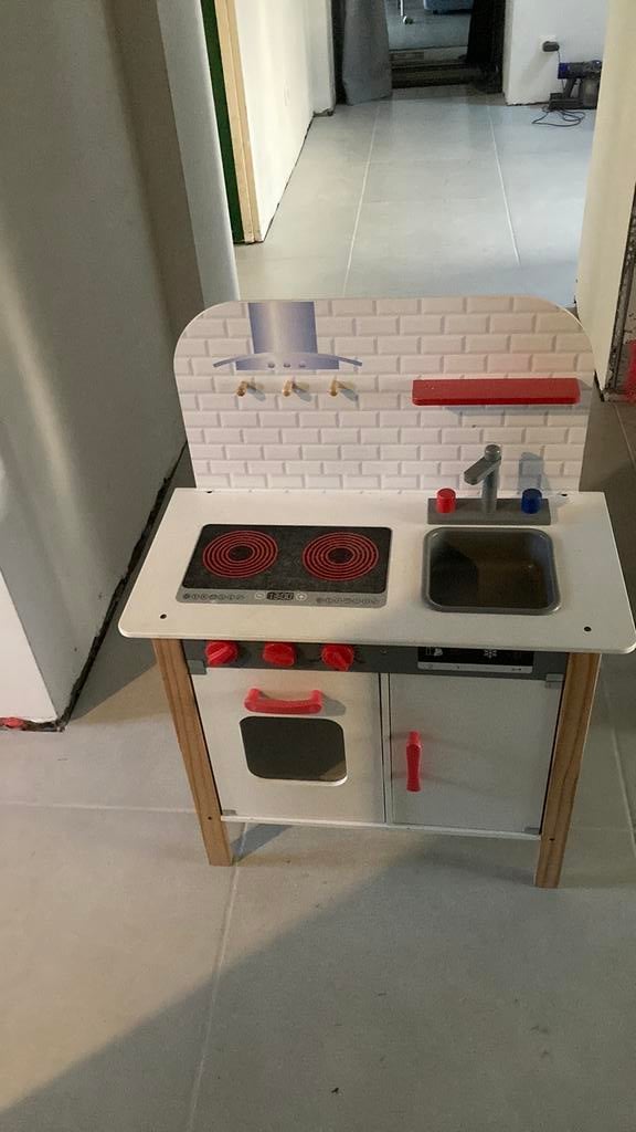 Speelkeuken, Ophalen, Gebruikt, Hout, Speelkeuken