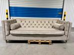 Zetel in chesterfield-stijl met bijhorende kussens, Ophalen, Gebruikt, Stof