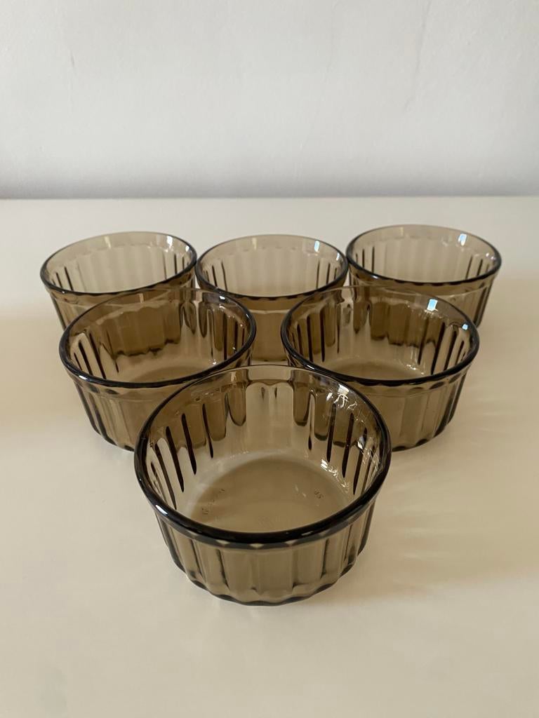 Ramequins vintage  Arcopal 6, Maison & Meubles, Enlèvement ou Envoi, Comme neuf, Verre
