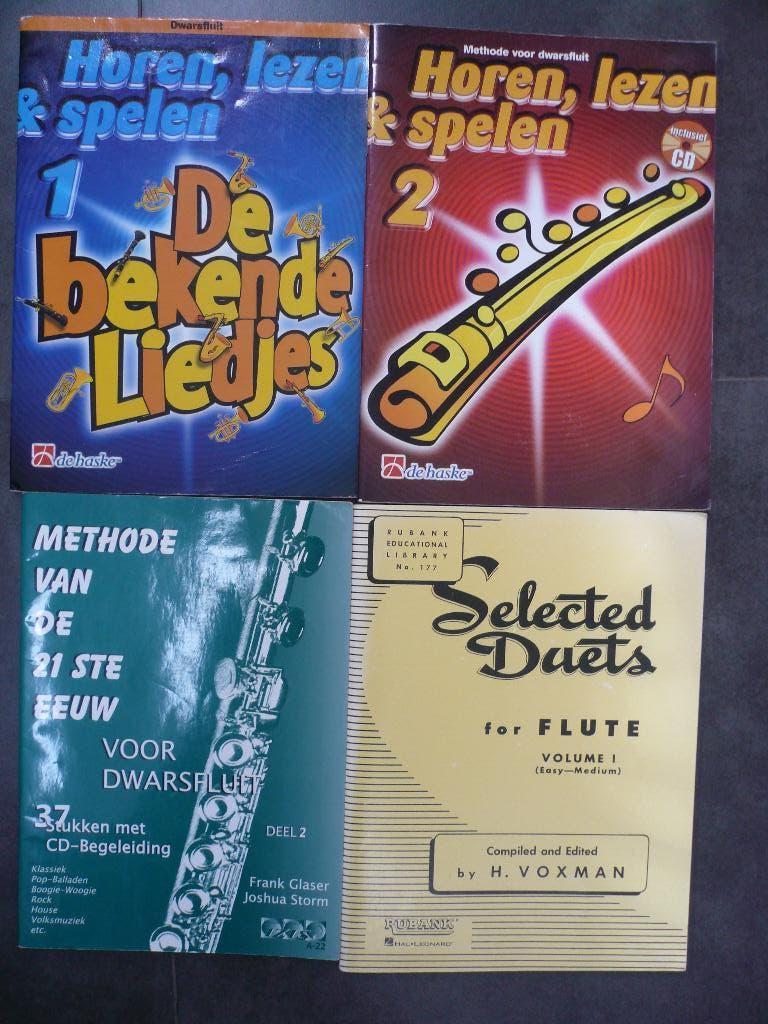Partituren dwarsfluit, Muziek en Instrumenten, Bladmuziek, Gebruikt, Les of Cursus, Klassiek, Dwarsfluit of Piccolo, Ophalen