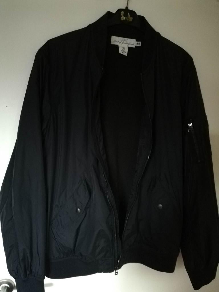 Veste de pluie, noire, mi-saison, à prix réduit, Garçon, Enlèvement ou Envoi, H&M, Comme neuf