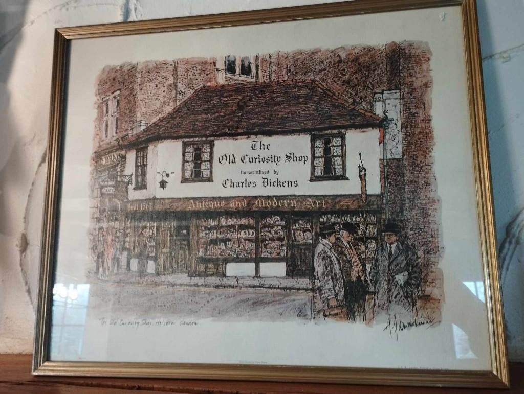 Ingelijste Londense print van Alex Jawdokimov, Antiek en Kunst, Ophalen