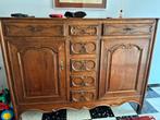 Antieke eikenhouten meubels met pinnen, Ophalen, Zo goed als nieuw, Eikenhout