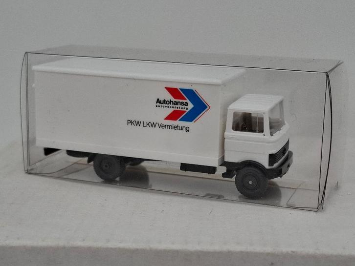 Mercedes Benz LP809 Autohansa Verhuur - Wiking 1/87, Hobby en Vrije tijd, Modelauto's | 1:87, Zo goed als nieuw, Bus of Vrachtwagen