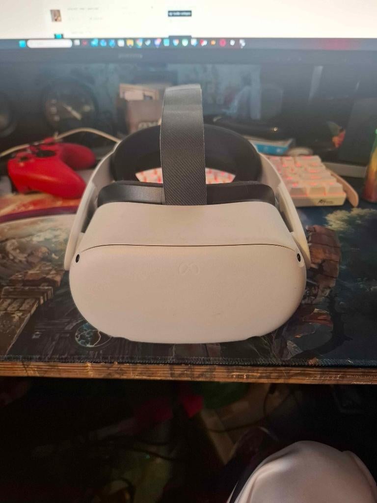 Meta Quest 2 (VR Headset) + toebehoren, Games en Spelcomputers, Ophalen, Zo goed als nieuw, VR-bril, Pc