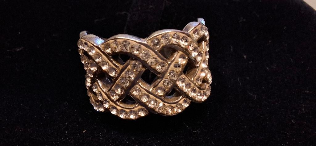 Zilveren ring, Bijoux, Sacs & Beauté, Bagues, 18 à 19, Femme ou Homme, Enlèvement, Utilisé