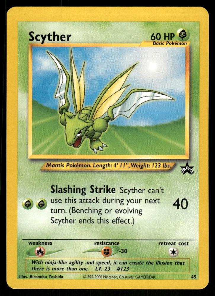 Scyther 45/53 - Wizards Black Star Promos (NM), Hobby en Vrije tijd, Verzamelkaartspellen | Pokémon, Gebruikt, Verzenden