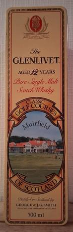 Whiskey Glenlivet 12 years - blikken doos, Verzamelen, Ophalen of Verzenden