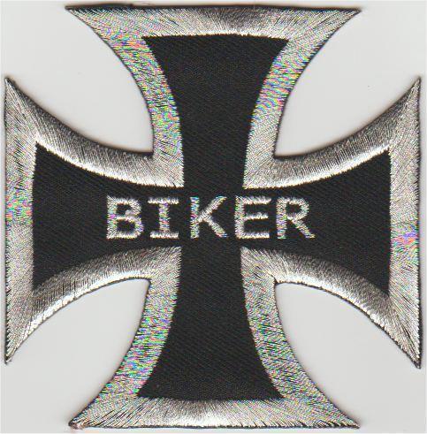 Iron Cross Biker stoffen opstrijk patch embleem #6, Motoren, Accessoires | Overige, Nieuw, Verzenden