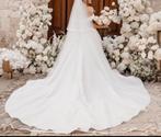 Eva Lendel Elegante trouwjurk – 1 keer gedragen, Kleding | Dames, Trouwjurk, Verzenden, Wit, Zo goed als nieuw