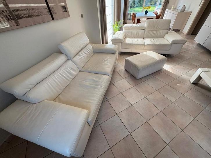 Leder salon natuzzi te koop, Huis en Inrichting, Zetels | Complete zithoeken, Ophalen