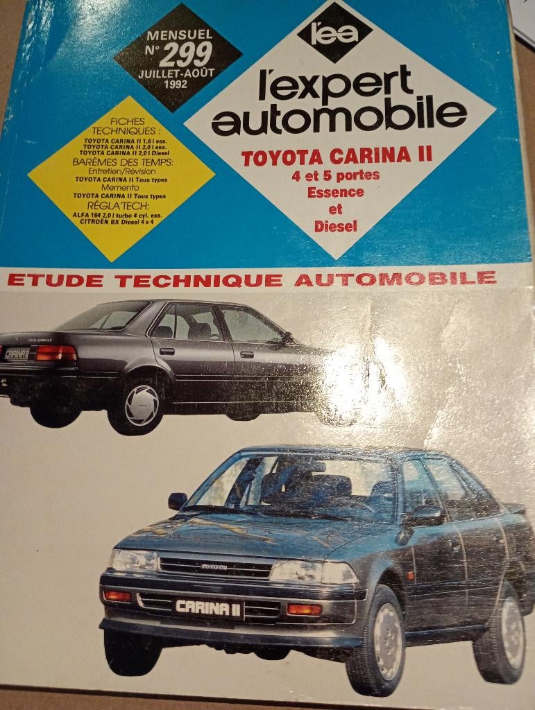 revue technique toyota carina 2 de 1988-1992, Enlèvement ou Envoi