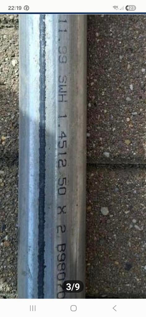 8 BUIZEN RVS 304 kwaliteit  6 m.lengte DOE EEN BOD, Ophalen