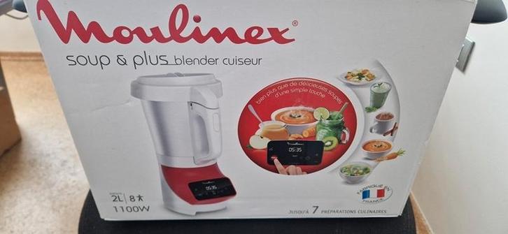Moulinex Soup & Plus LM924500 Rood, Elektronische apparatuur, Blenders, Nieuw, Blender, Ophalen