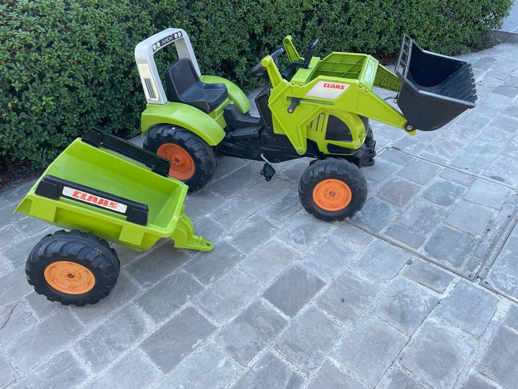 Traptactor Falke Claas, Ophalen, Gebruikt, Overige merken, Met kar of aanhanger