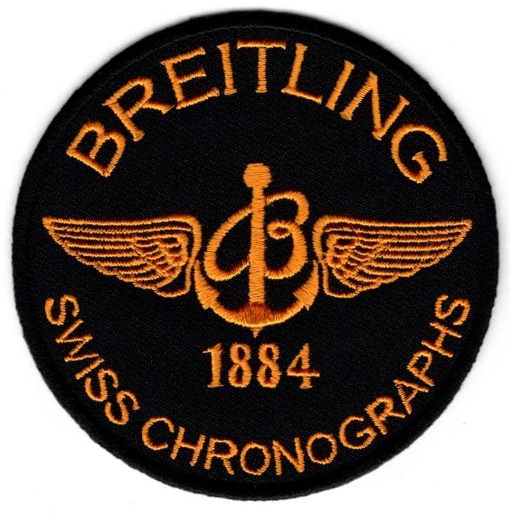 Breitling stoffen opstrijk patch embleem #1, Collections, Marques & Objets publicitaires, Neuf, Envoi