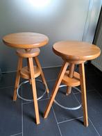 2 Tabourets de bar en bois, 2 tabourets, Enlèvement, Bois