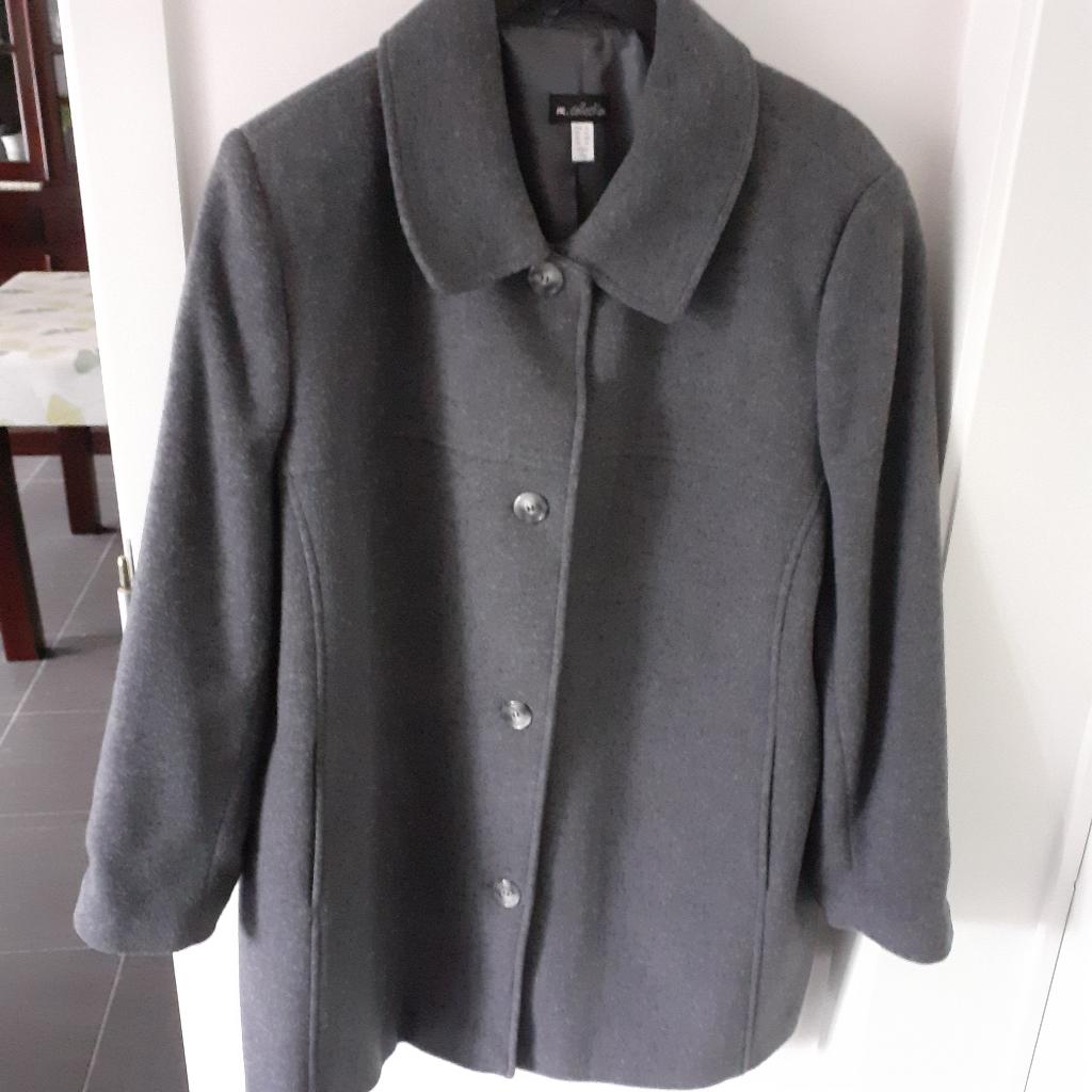 M.Collection Grijze winterjas Maat: (D-NL) 52 Prijs: € 4, Kleding | Dames, Grote Maten, M. Collection, Ophalen of Verzenden, Jas of Mantel