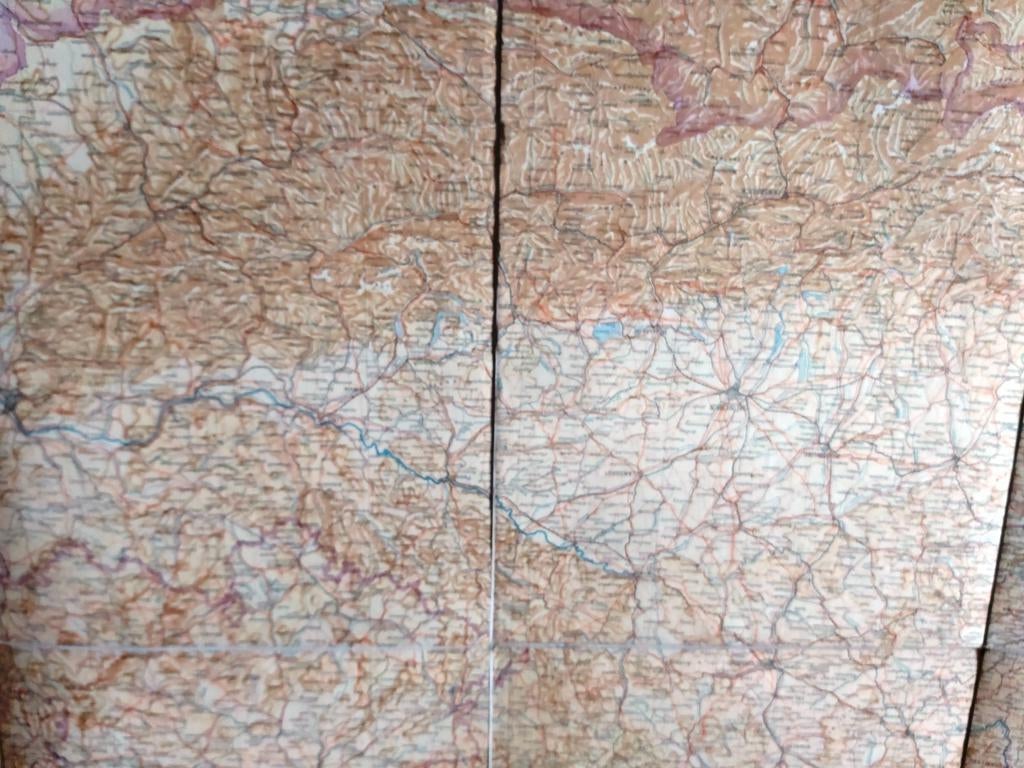 Landkaart Oorlog Guerre Duitsland Allemagne Hitler Berlijn, Antiquités & Art, Curiosités & Brocante, Envoi