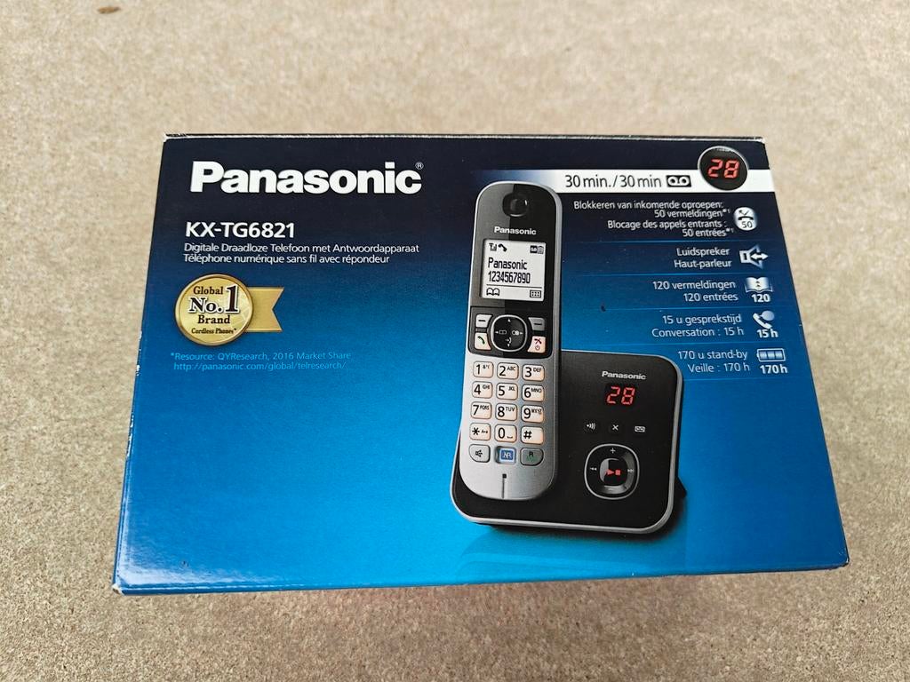 Draagbare vaste telefoon Panasonic dect telefoon, Ophalen