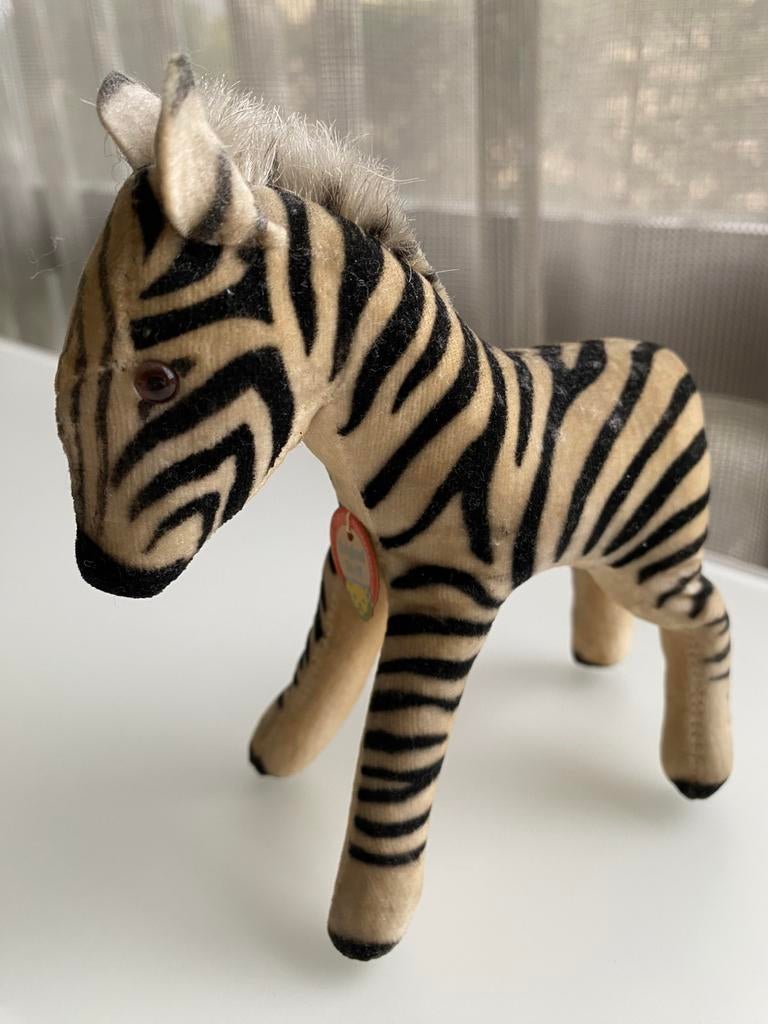 Vintage STEIFF zebra, Antiek en Kunst, Antiek | Speelgoed, Ophalen of Verzenden