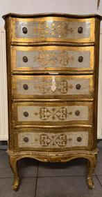 Vintage Italiaanse ladekast in Florentijnse stijl, Ophalen, Gebruikt, 5 laden of meer, 50 tot 100 cm
