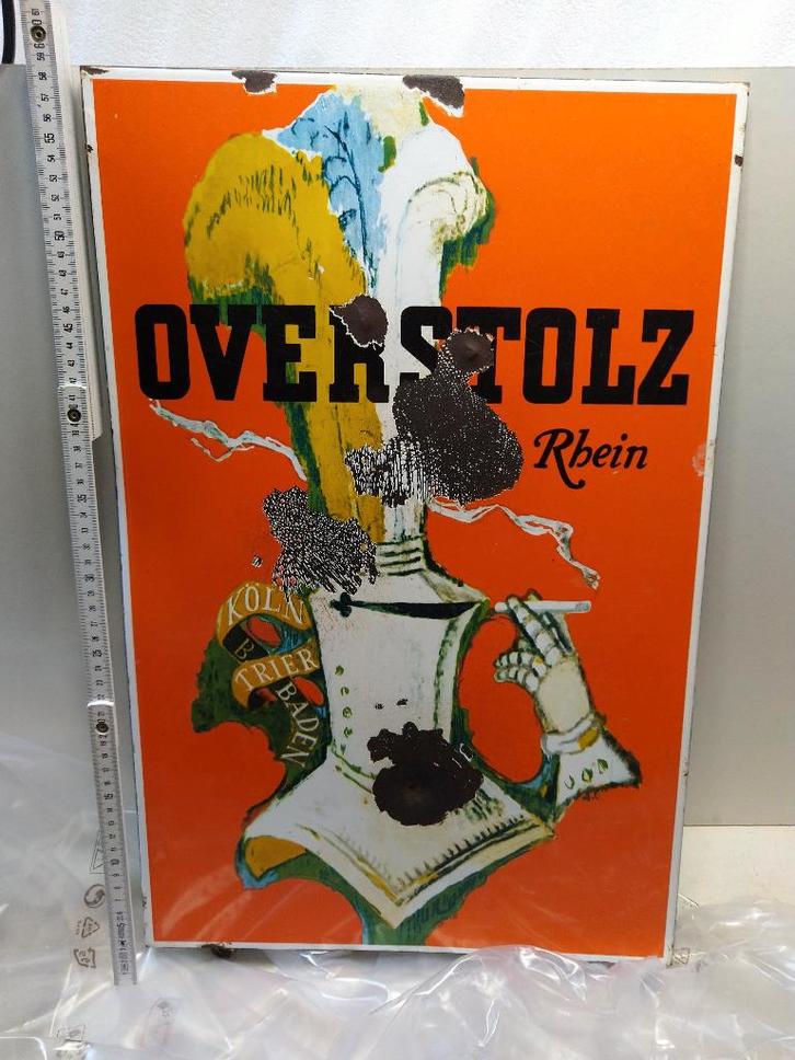 Plaque émaillée, Collections, Marques & Objets publicitaires, Utilisé, Panneau publicitaire, Enlèvement ou Envoi