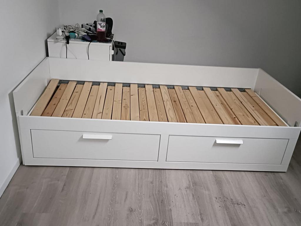It bed ikea, Ophalen, Eenpersoons, Wit, 80 cm