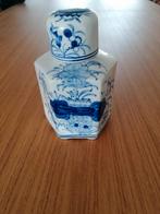 Klein potje / vaasje met deksel Delfts blauw, Ophalen