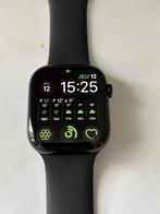 Apple Watch S10 GPS 46 mm gitzwarte sportband S/M, Gebruikt, Zwart, IOS, Ophalen of Verzenden