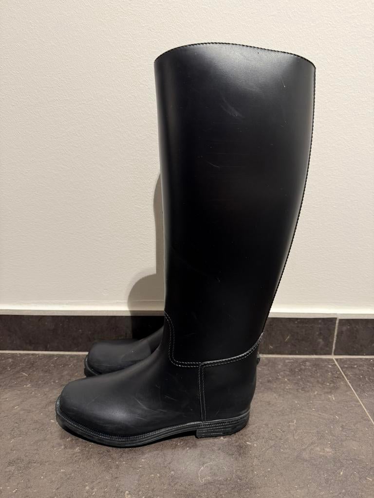 Bottes d'équitation Fouganza noires taille 36, Animaux & Accessoires, Enlèvement ou Envoi, Utilisé, Chaussures