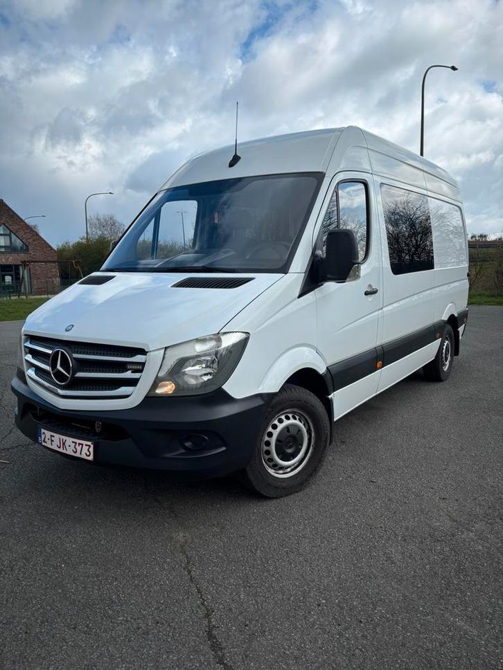 Mercedes Sprinter 316 CDI – Double cabine, Auto's, Bestelwagens en Lichte vracht, Particulier, Achteruitrijcamera, Handgeschakeld