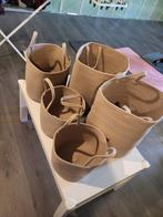 Ensemble de paniers de rangement — naturel, Rond, Comme neuf, Enlèvement, Panier