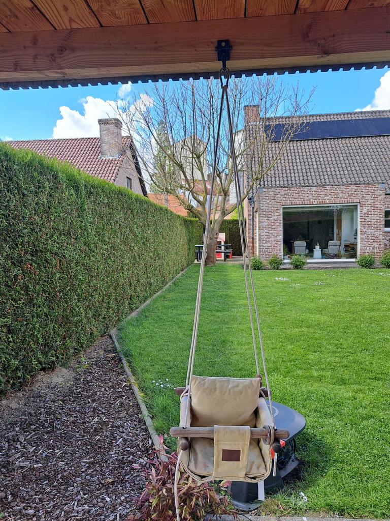 Hangstoel peuters tot 30 kg. Beukenhout, Ophalen, Hangstoel