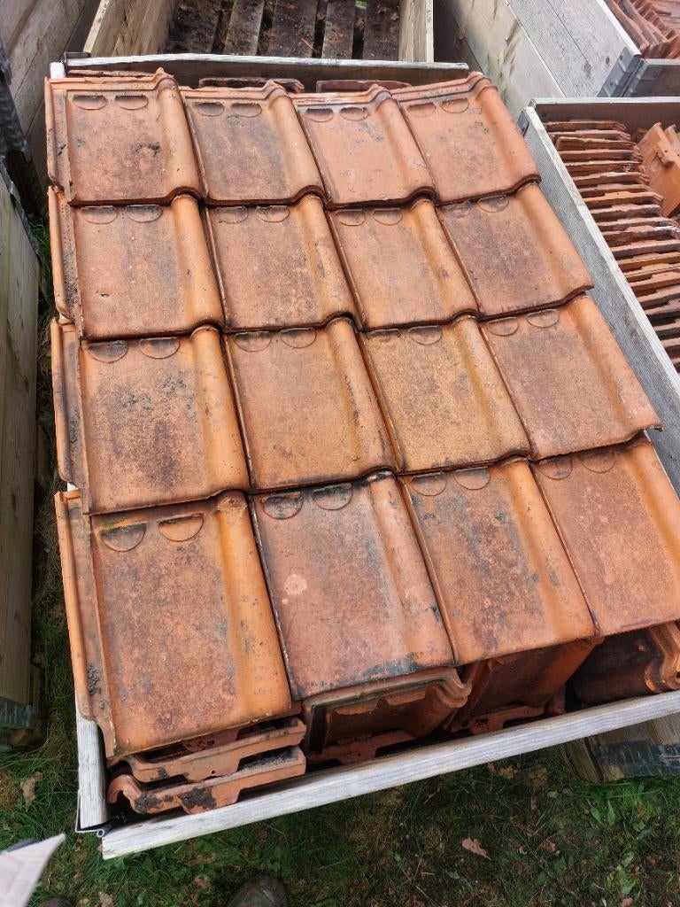 Stormpannen pottelberg Courtrai, Ophalen, Gebruikt, Steen of Klei, 15 m² of meer