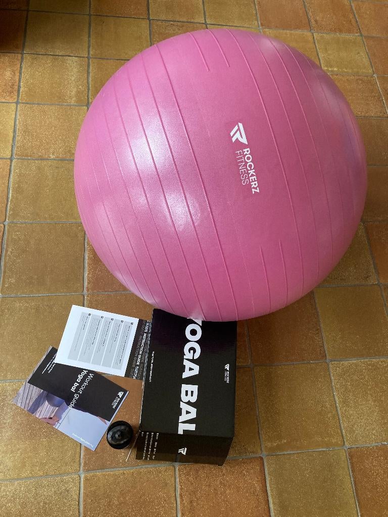 Fitnessbal / yoga bal, Sports & Fitness, Yoga & Pilates, Enlèvement ou Envoi, Utilisé, Accessoire de yoga